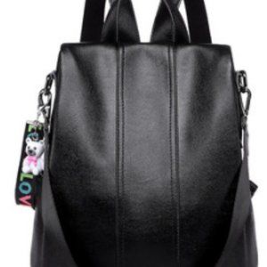 Cowhide large capacity women's backpack